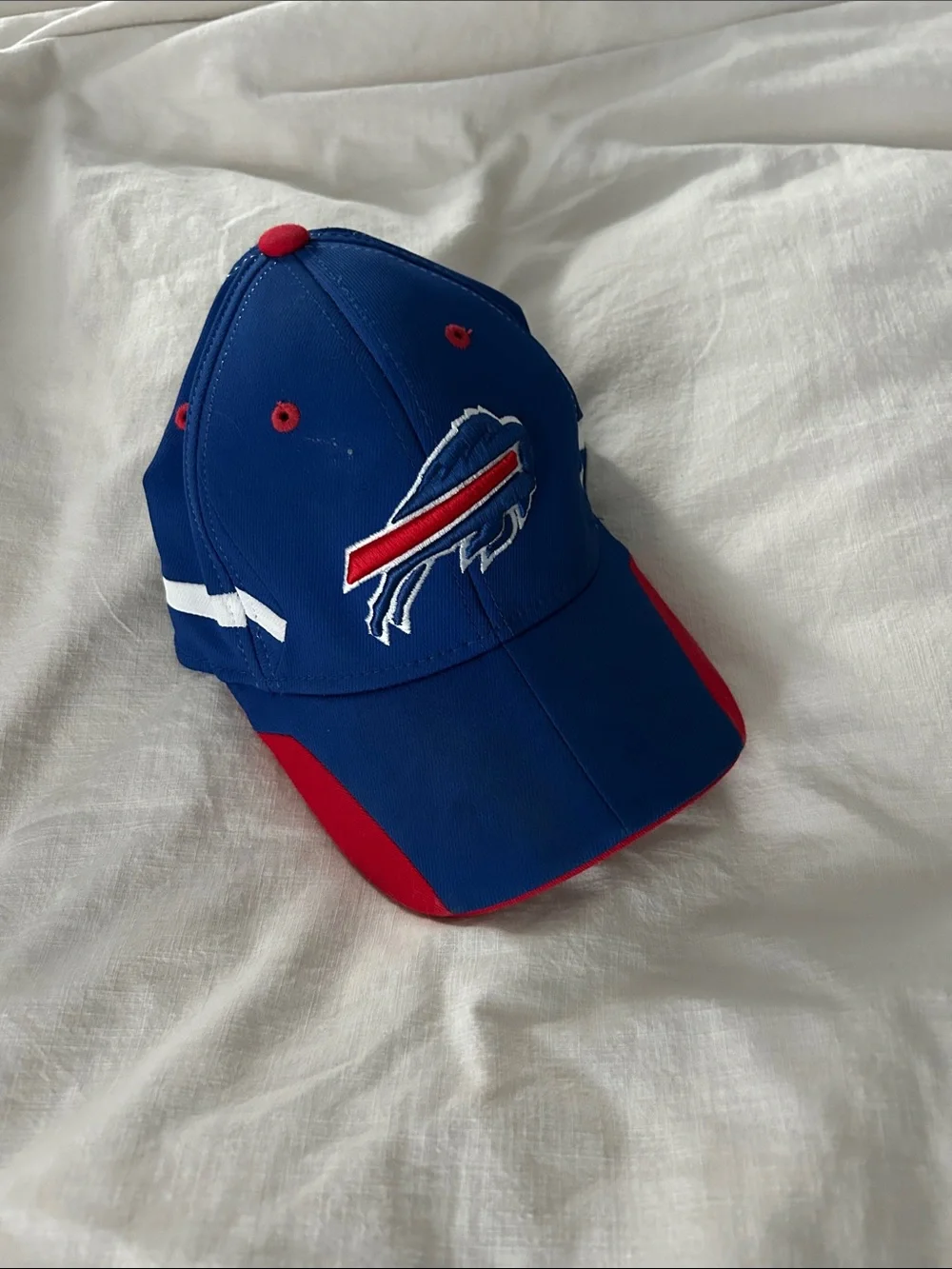 NFL Blue and Red Buffalo Logo Kids Baseball Cap